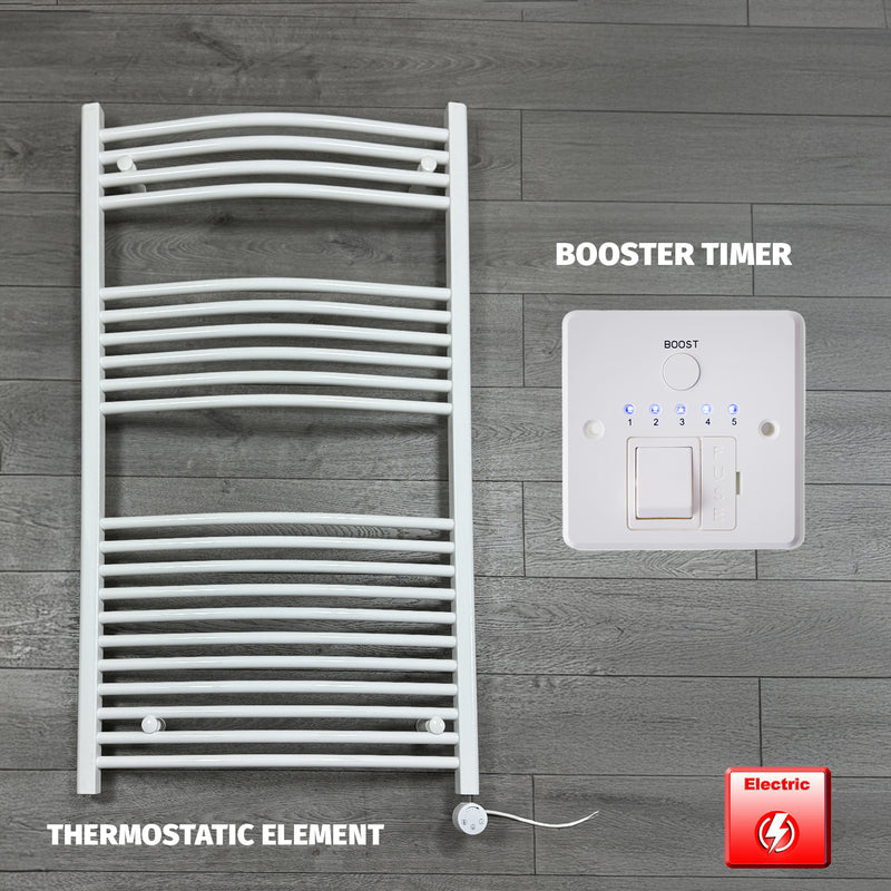White Electric Heated Towel Rail 1300 x 750mm