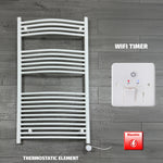 White Electric Heated Towel Rail 1300 x 750mm