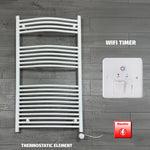 White Electric Heated Towel Rail 1300 x 750mm