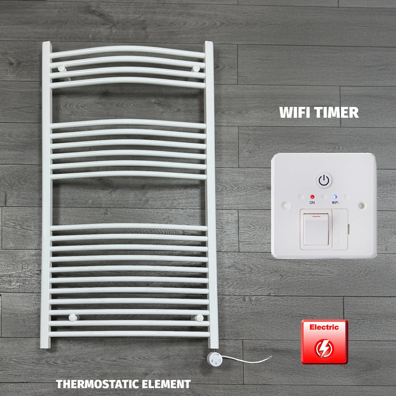 White Electric Heated Towel Rail 1300 x 750mm