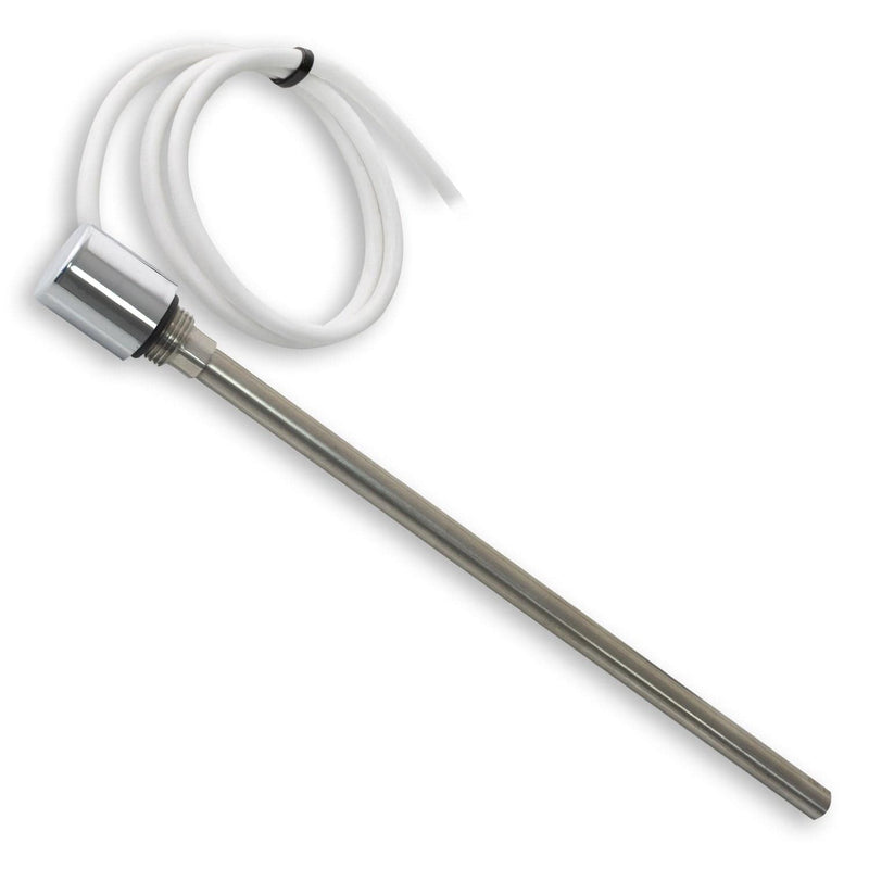 Single heat element for electric towel rail