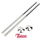 Chrome Talon Snappit 500mm towel rail kit: 2 long pipe covers and 2 collars