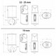 Universal chrome radiator wall brackets for 19mm to 25mm towel rails – durable mounting clamps for modern bathrooms.