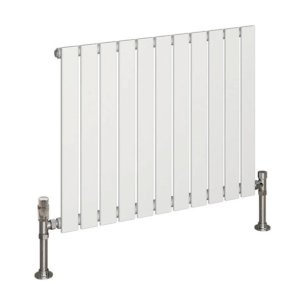 White Horizontal Column Panel Radiators – 600mm Height Single / Double