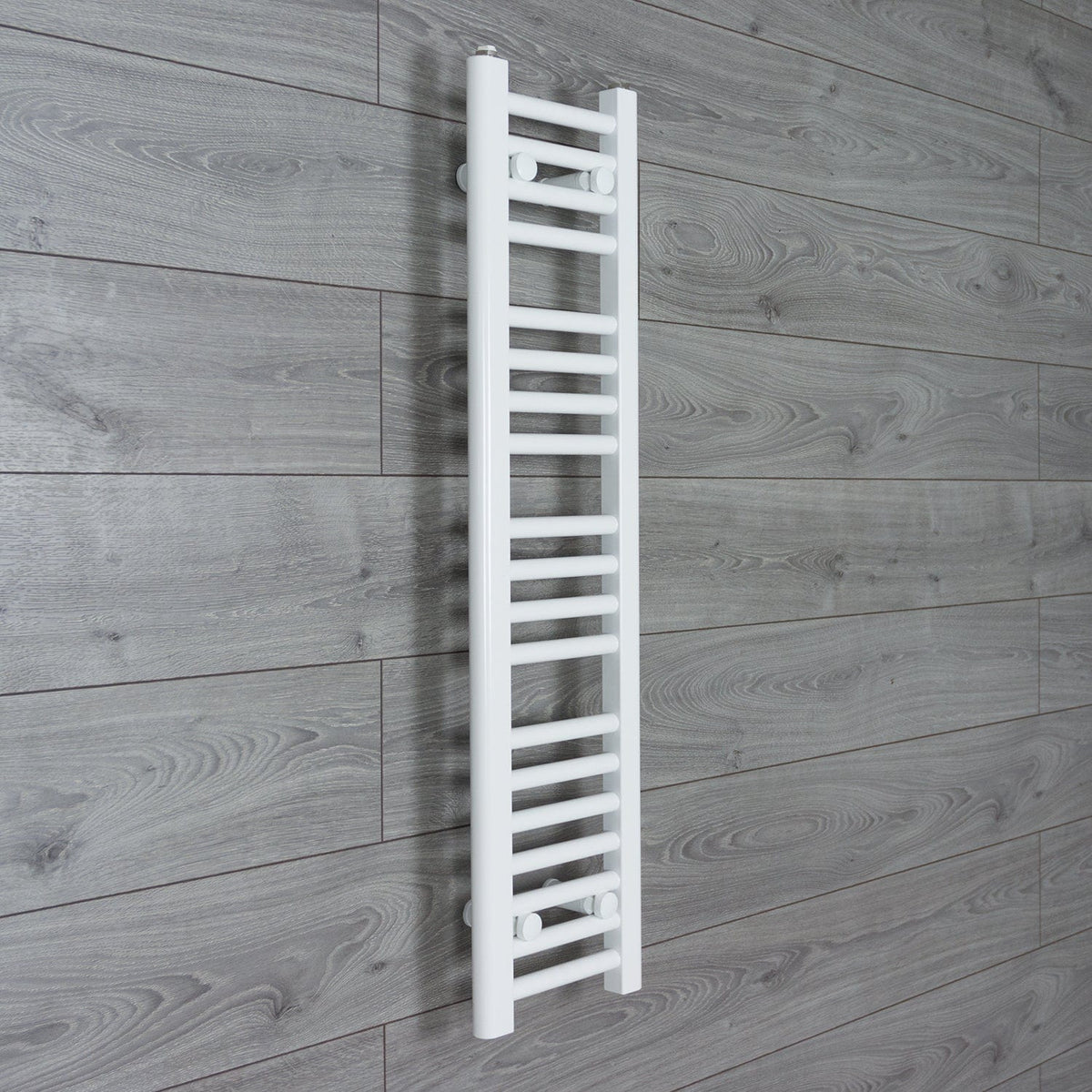 Without Valves 1000 mm High x 200 mm Wide Towel Rail Radiator Flat White