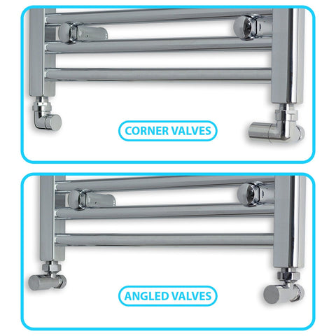 1000 mm High x 300 mm Wide Heated Straight Towel Rail Chrome