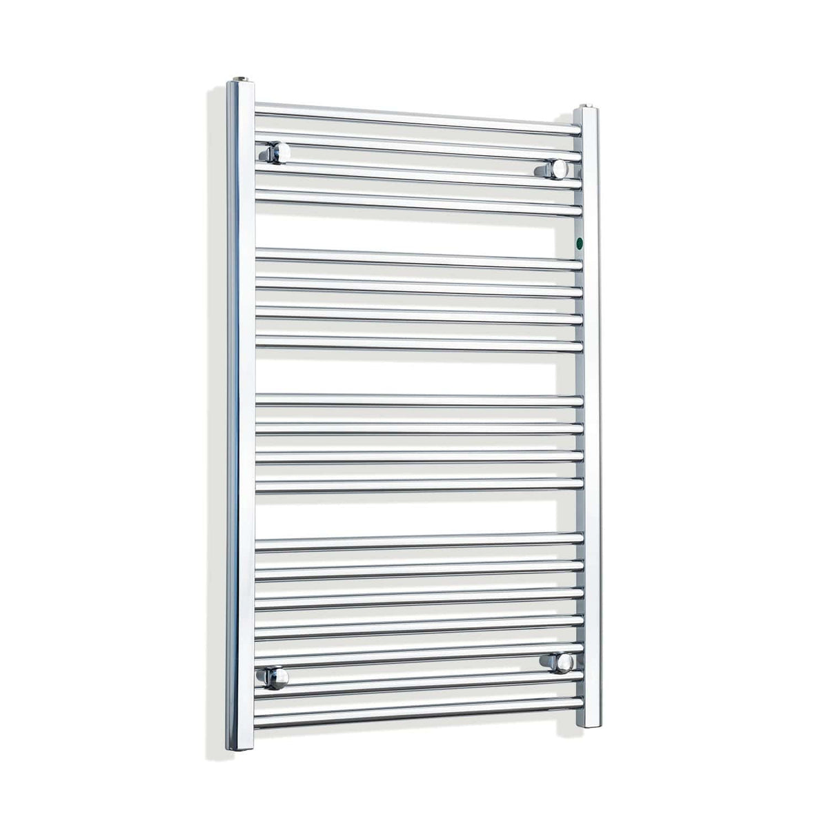 Without Valves 1000 mm High x 700 mm Wide Heated Straight Towel Rail Chrome