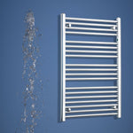 1000 mm High x 700 mm Wide Heated Straight Towel Rail Chrome