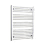 Without Valves 1000 mm High x 750 mm Wide Heated Curved Towel Rail Radiator Chrome