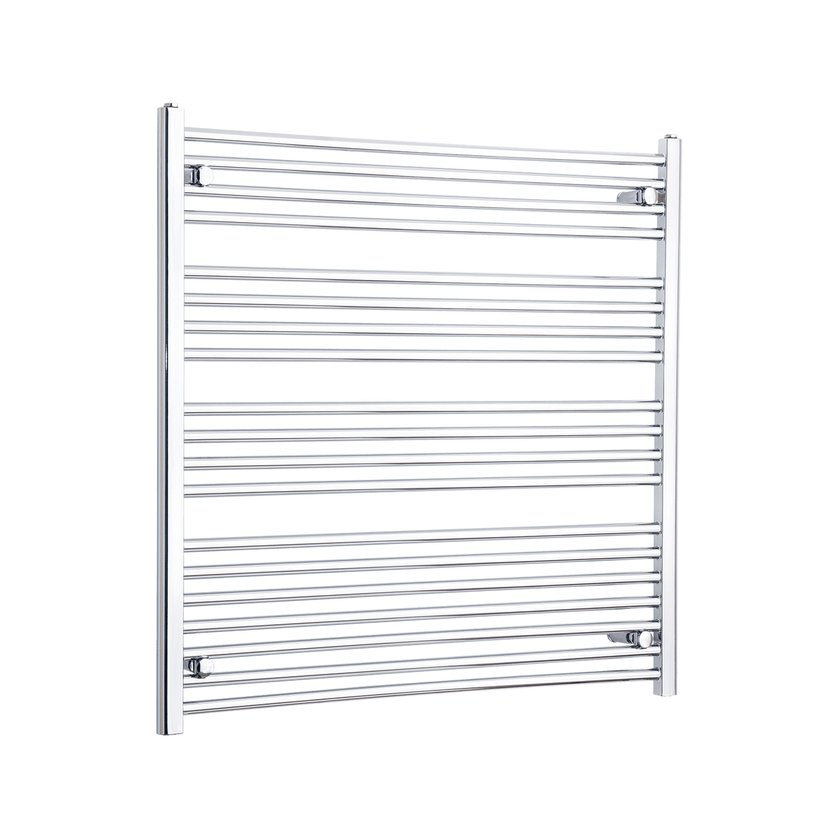 Without Valves 1000 x 1000 Heated Straight Towel Rail Radiator Chrome