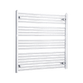 Without Valves 1000 x 1000 Heated Straight Towel Rail Radiator Chrome