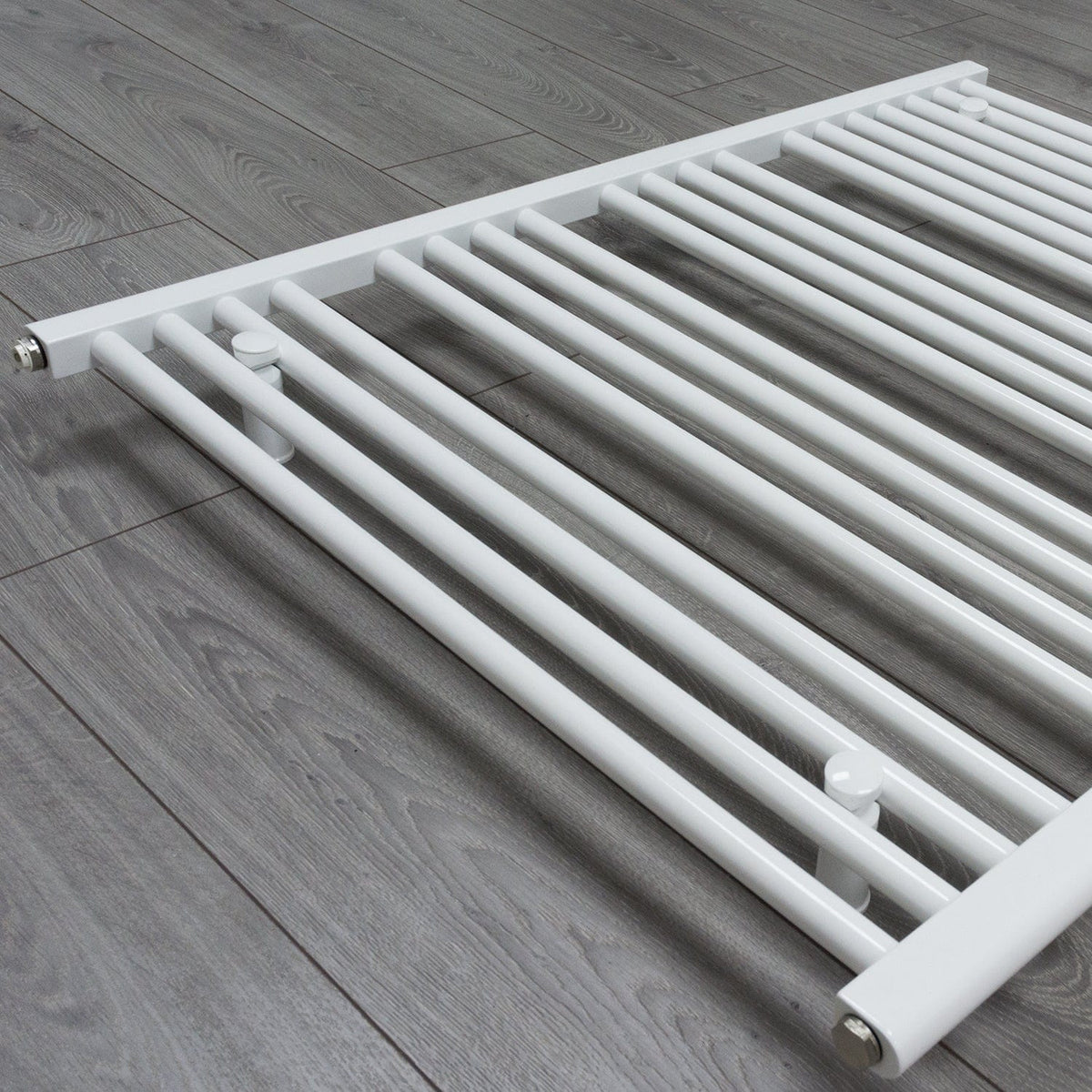 1000 x 1000 Heated Towel Rail Radiator Flat White Central Heating