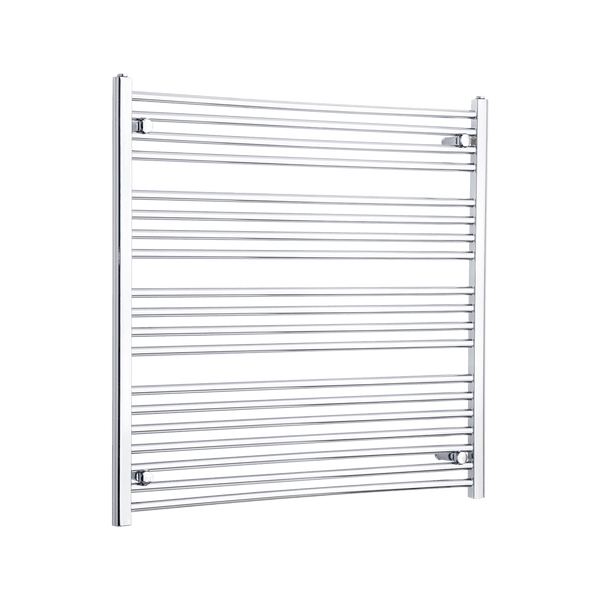 Without Valves 1000 x 1100 Heated Straight Towel Rail Radiator Chrome