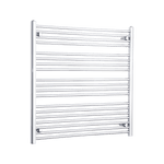 Without Valves 1000 x 1100 Heated Straight Towel Rail Radiator Chrome