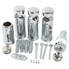 1000 x 1100 Heated Straight Towel Rail Radiator Chrome