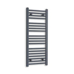 Without Valves 1000 x 400 Heated Straight Anthracite-Sand Grey Towel Rail