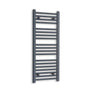 Without Valves 1000 x 400 Heated Straight Anthracite-Sand Grey Towel Rail