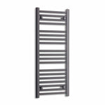 1000 x 400 Towel Rail Radiator Flat Black Central Heating