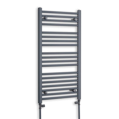 1000x500mm Straight Anthracite Sand Grey Towel Rail Central