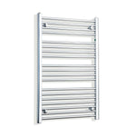 Without Valves 1000 x 550 Heated Straight Towel Radiator Chrome