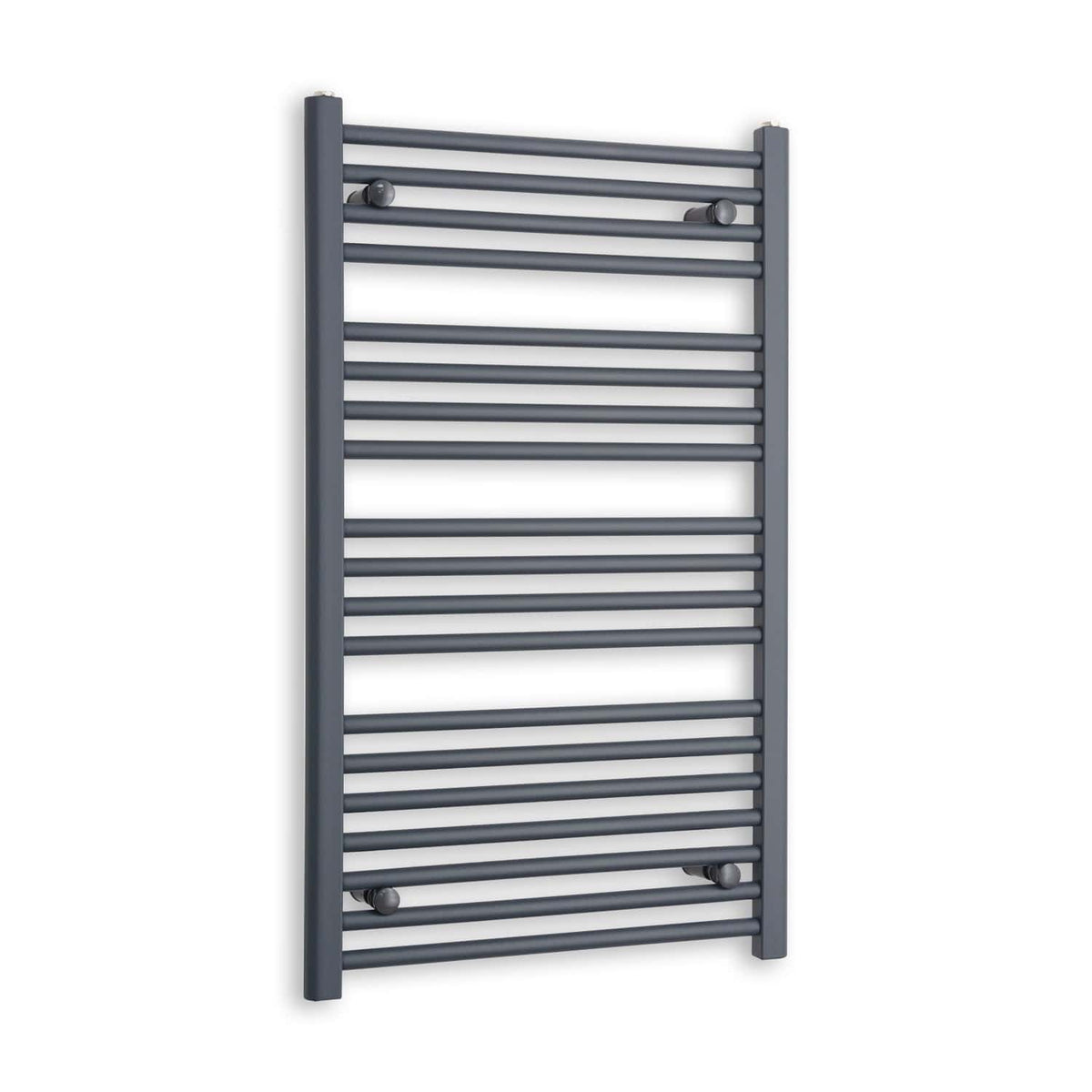 Without Valves 1000 x 600 Heated Straight Anthracite-Sand Grey Towel Rail