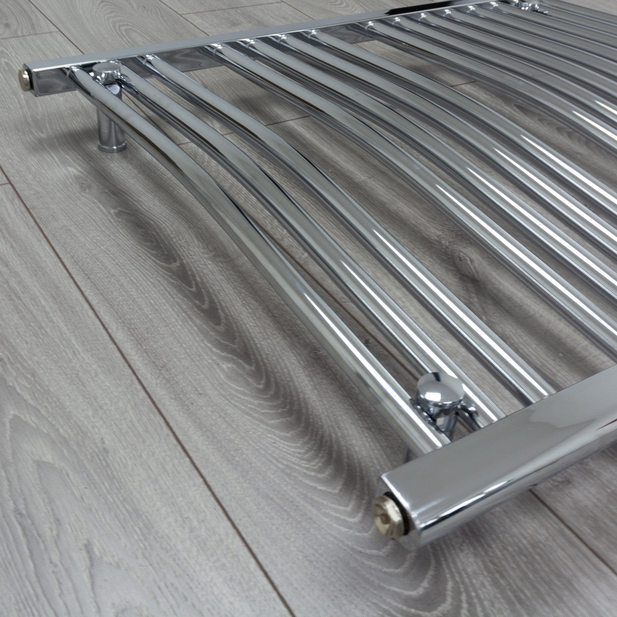 1000 x 700 Heated Curved Towel Radiator Chrome