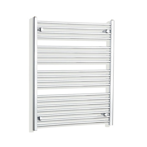 Without Valves 1000 x 750 Heated Straight Towel Rail Radiator Chrome