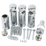 1000 x 750 Heated Straight Towel Rail Radiator Chrome