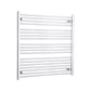 Without Valves 1000 x 950 Heated Straight Towel Rail Radiator Chrome