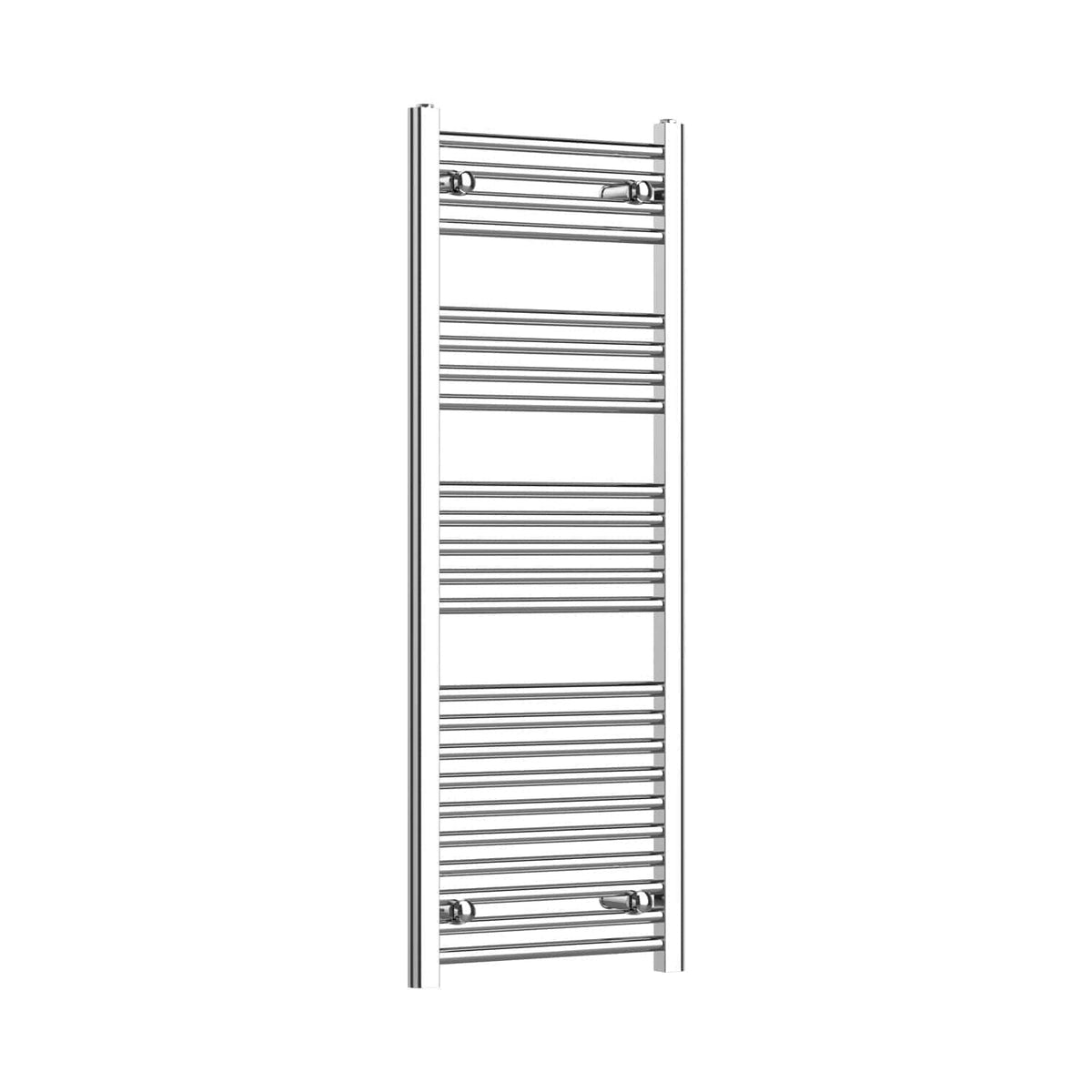 Straight / Without Valves 1200 mm High 400 mm Wide Chrome Towel Rail Central Heating