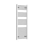 Straight / Without Valves 1200 mm High 400 mm Wide Chrome Towel Rail Central Heating