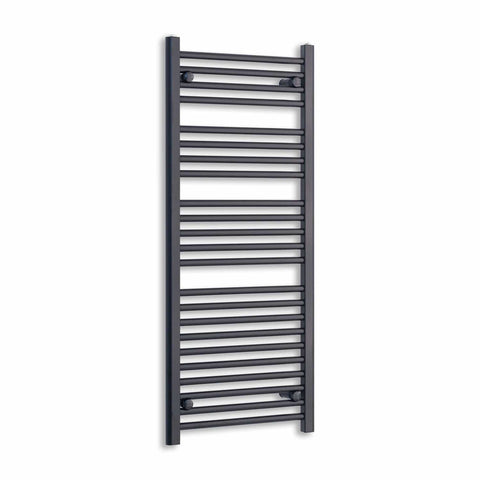 Without Valves 1200 mm High 600 mm Wide Black Towel Radiator Central Heating