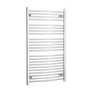 Without Valves 1200 mm High x 700 mm Wide Heated Curved Towel Rail Radiator Chrome