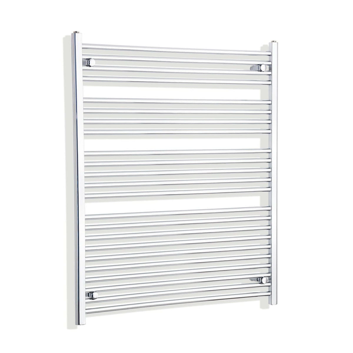 Without Valves 1200 x 1000 Heated Straight Towel Rail Radiator Chrome