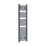 Without Valves 1200 x 300 Heated Straight Anthracite-Sand Grey Towel Rail