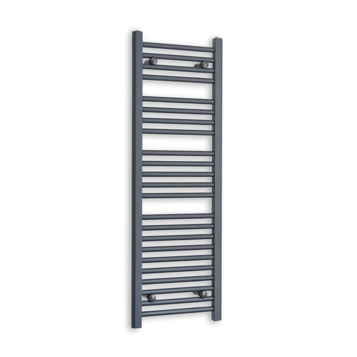 Without Valves 1200 x 400 Heated Straight Anthracite-Sand Grey Towel Rail