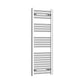Without Valves 1200 x 450 Heated Straight Towel Radiator Chrome