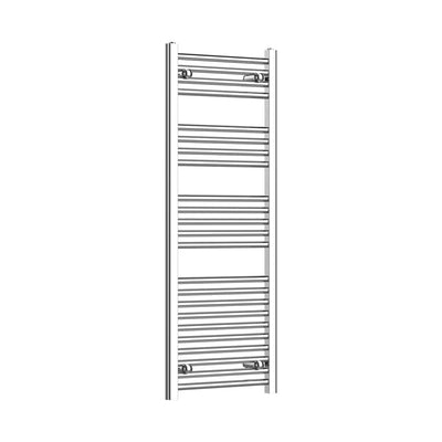 1200x450mm Heated Straight or Curved Towel Radiator Chrome