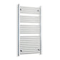 Without Valves 1200 x 550 Heated Straight Towel Radiator Chrome