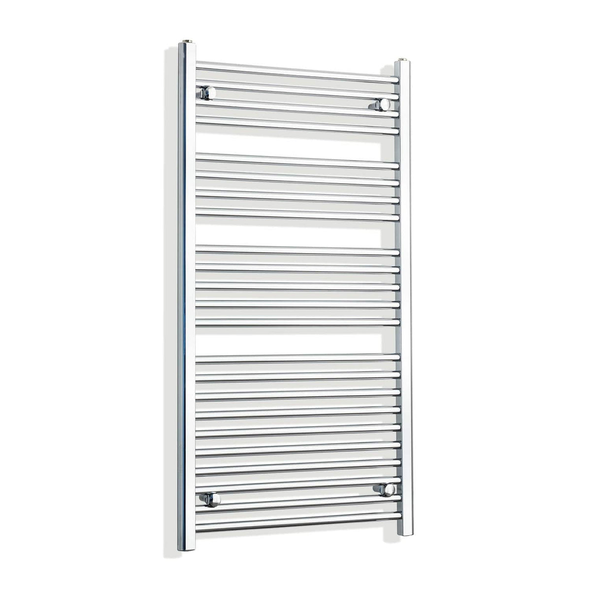 Without Valves 1200 x 550 Heated Straight Towel Radiator Chrome