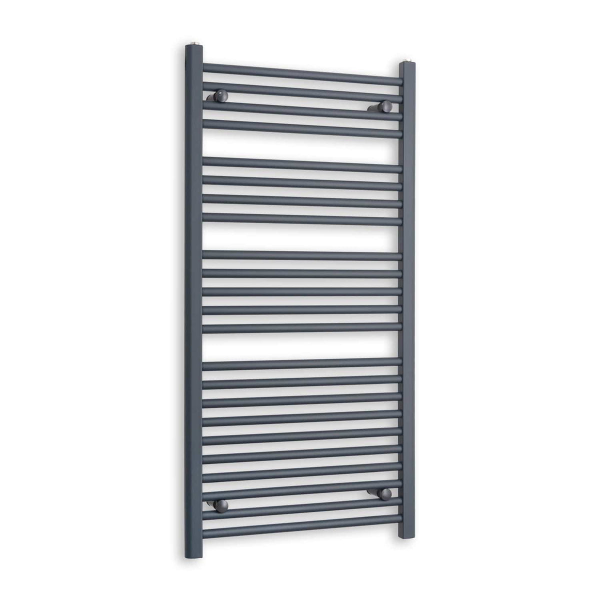 Without Valves 1200 x 600 Heated Straight Anthracite-Sand Grey Towel Rail