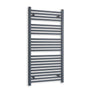 Without Valves 1200 x 600 Heated Straight Anthracite-Sand Grey Towel Rail