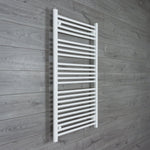 Without Valves 1200 x 700 Heated Towel Rail Radiator Flat White Central Heating