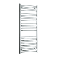 Without Valves 1300 x 550 Heated Flat Towel Radiator Chrome Central Heating