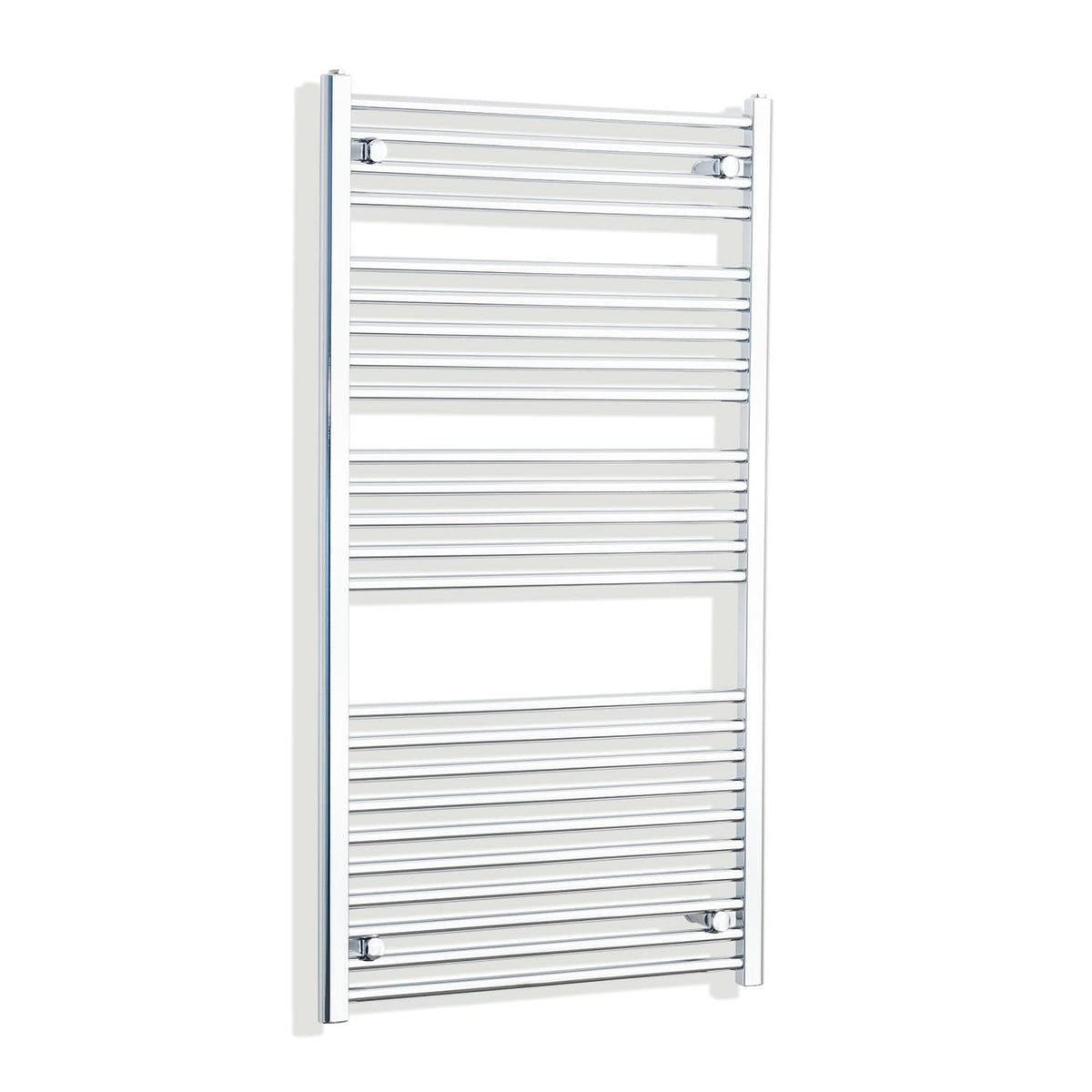 Without Valves 1300 x 700 Heated Straight Towel Radiator Chrome