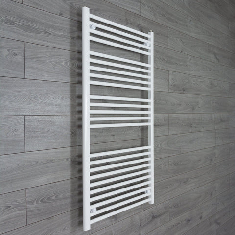 Without Valves 1300 x 750 Heated Towel Rail Radiator Flat White Central Heating