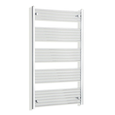 1400 mm High x 750 mm Wide Heated Straight Towel Rail Chrome