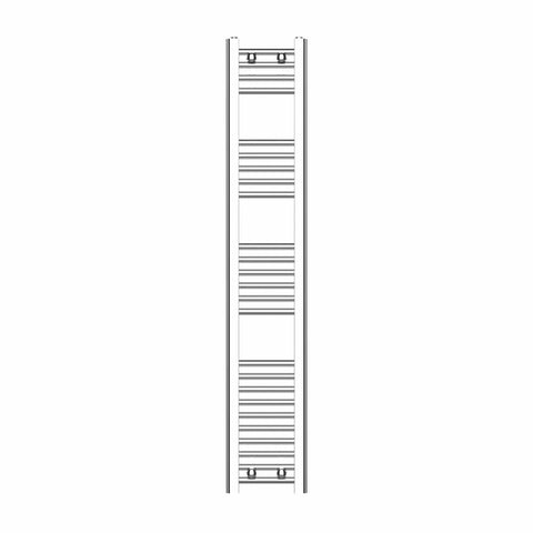 1400 x 250 Heated Straight Towel Rail Radiator Chrome