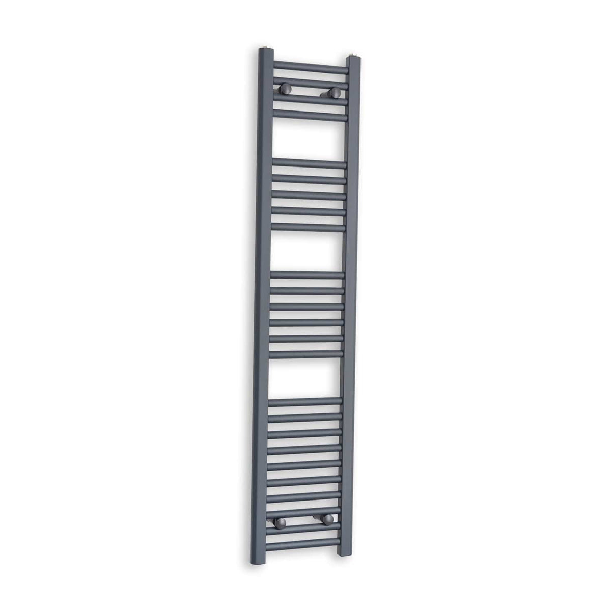 Without Valves 1400 x 300 Heated Straight Anthracite-Sand Grey Towel Rail