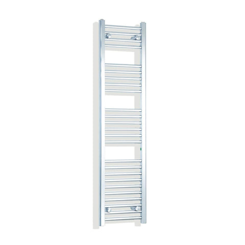 Without Valves 1400 x 350 Heated Straight Towel Rail Radiator Chrome